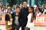 Will Smith with his wife, Jada, and their kids, Jaden and Willow, attending the 2012 Toronto International Film Festival.