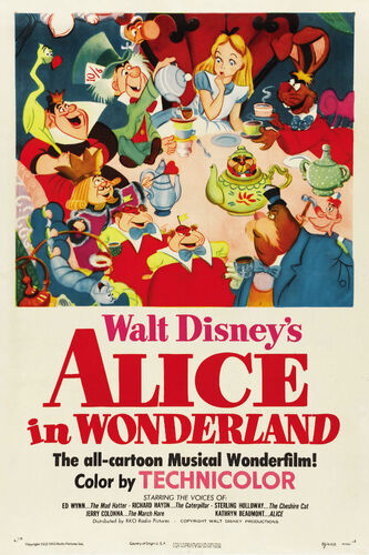 AliceInWonderland1951OfficialTheatricalPoster