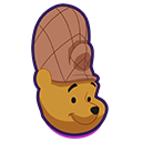 Pooh wearing an oven mitt