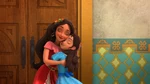 Isabel hugs Elena
