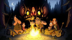 Fire bat monster gravityfalls