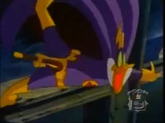 Loudmouth falls off the edge.