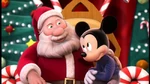Mickey with Santa Claus