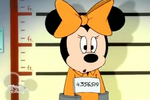 Minnie in prison outfit