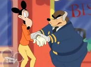 Mortimer getting arrested for framing Mickey in the end