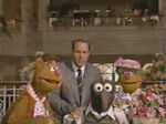 Gonzo with Michael Eisner, Fozzie Bear and his mother.