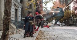 Spider-Man No Way Home - Still - Doctor Strange and Spider-Man