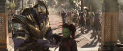 Thanos and young Gamora