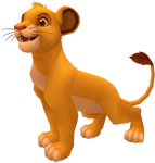 Young Simba in Kingdom Hearts II