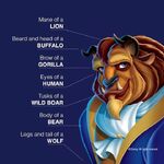 The many animals that make up Beast, as detailed by Glen Keane.