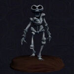 Collectible figure of the Blue Skeleton
