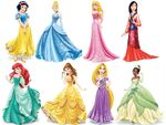 The Princesses' updated design by the start of 2013