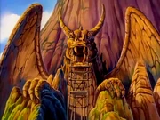 Gusto's dragon sculpture