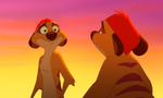 Timon, just before leaving his mother (in the beginning), and colony.