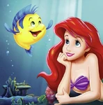 Flounder con Ariel.