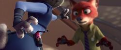 Judy reaches for fox repellent