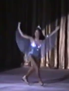 WaltDisneyWorldOnIceBluefairy.png (133 KB) Disney On Ice (Walt Disney's World On Ice formerly). 1984-1990. An alternate version of the Blue Fairy costume without the skirt and wings. This costume was used in Walt Disney's World On Ice: Happy Birthday Donald.
