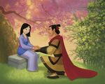 Shang proposing to Mulan