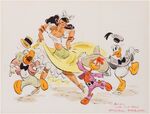 The Three Caballeros dancing by Fred Moore.