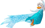 Elsa in Penguin Style, a magazine of clothes for penguins
