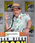 Michael Giacchino speaks at the 2019 San Diego Comic Con.