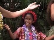 Sancha doing a hula dance