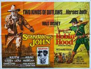 Poster from the United Kingdom release, on a double bill with a re-release of The Story of Robin Hood and His Merrie Men.