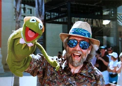 Jim Henson and Kermit picture taken by Steve Whitmire.