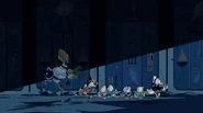 Toth-Ra chasing Scrooge McDuck's gang in the show's opening