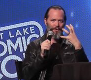 Christopher Daniel Barnes speaks at the 2017 Salt Lake Comic Con.