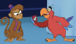 Iago with Abu in House of Mouse