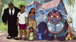 Lilo & Stitch: The Series promotional art of Stitch and the main cast