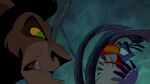 "WHAT?!!! What did you say?" Scar scolding Zazu for mentioning Mufasa.