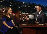 Natalie Portman visiting Jimmy Kimmel Live! in December 2016.