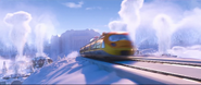 Zootopia Express passing through Tundratown