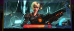 Sergeant Calhoun during gameplay. This footage only appeared in movie trailer.