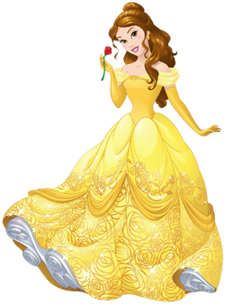 Belle Beauty and the Beast Keyring or Bag Charm Gift Princess Yellow Bow Cute