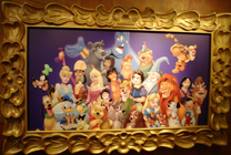 Cuadro con Robin Hood y varios personajes Disney.