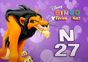 Disney DVD Bingo Scar