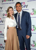 Hank Azaria and his wife, Katie Wright attending the Turnaround for Children's Impact Awards in April 2014.