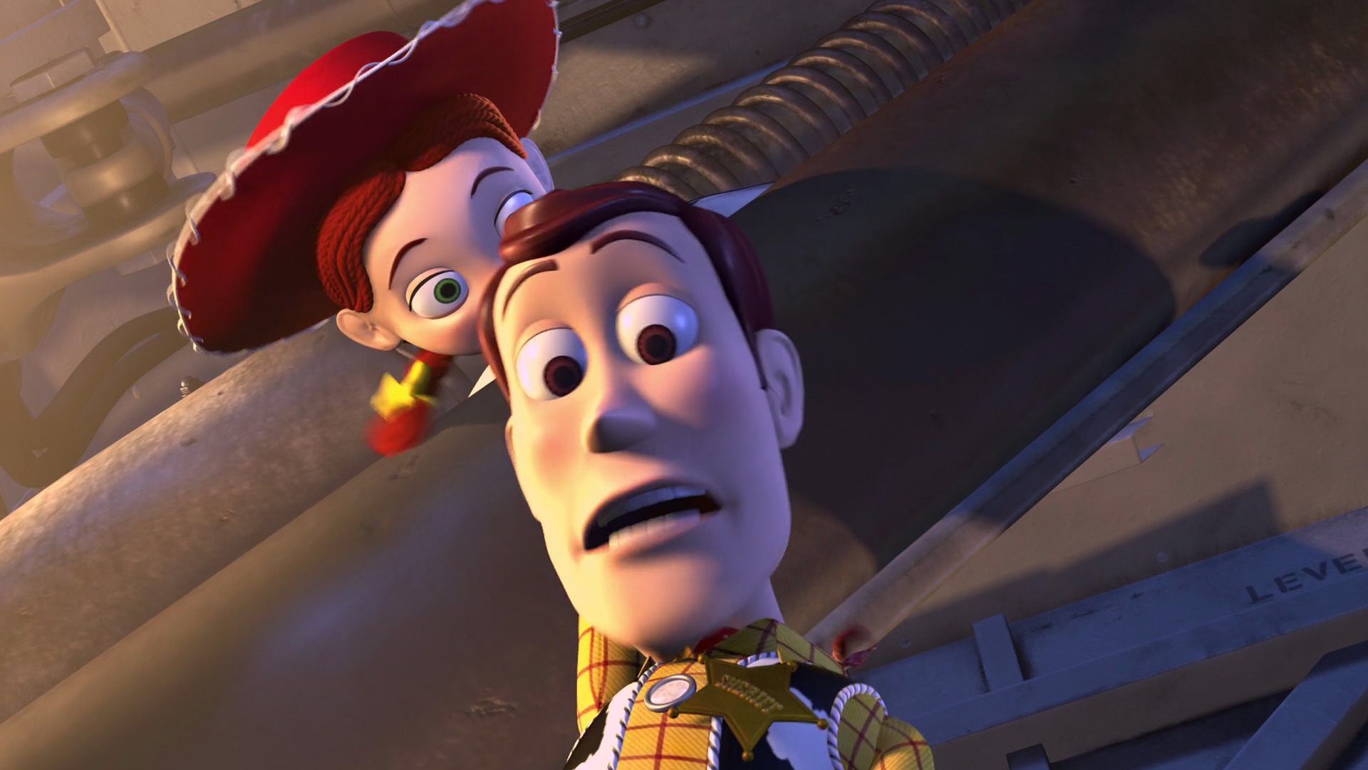 toy story 2 jessie and woody fight
