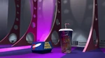 Woody and Buzz hiding inside a Mega Gulp cup and Super Nova Burger box