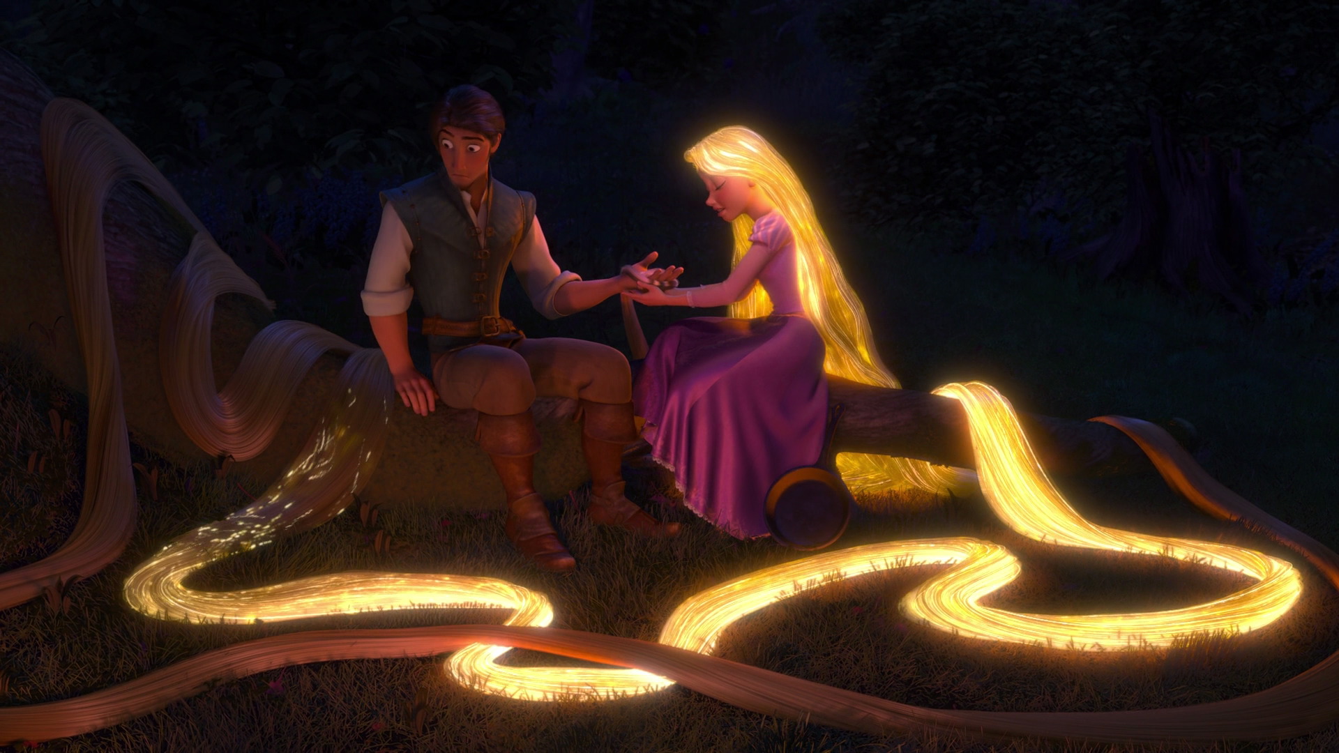 Rapunzel sales hair glow