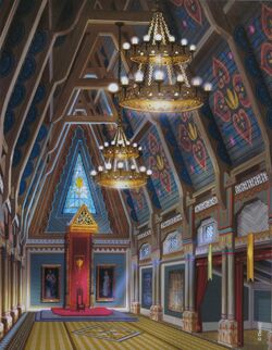 frozen castle of arendelle interior