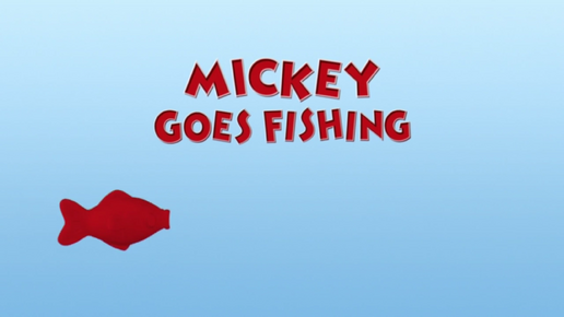 Mickey Goes Fishing