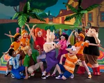 Phineas and friends in Phineas and Ferb: The Best Live Tour Ever!