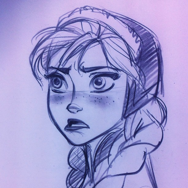 tumblr drawings disney frozen anna