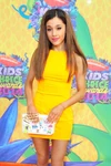Ariana Grande attending the 2014 Nickelodeon Kids' Choice Awards.
