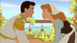 Memory wiped Prince Charming and Cinderella meet.
