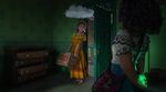 Pepa entering the nursery with a storm cloud over her head.